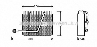 AVA QUALITY COOLING olv320 -  Испаритель, кондиционер